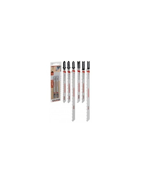 lames de scies sauteuses bi-metal pour bois dur désignation 2 lameslongueur 152 mmdenture 6 tpi - pas de 4 mmfixation forme de '