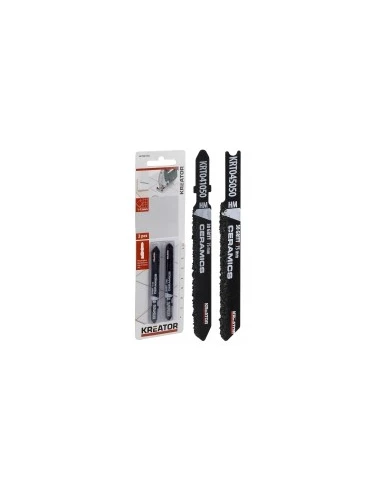 lames de scies sauteuses pour faïence / carrelage désignation 2 lameslongueur 75 mmdenture concretion carburefixation forme de '