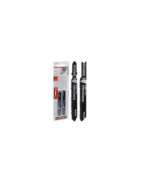 lames de scies sauteuses pour faïence / carrelage désignation 2 lameslongueur 75 mmdenture concretion carburefixation forme de '