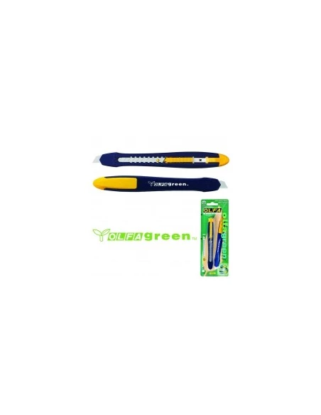 cutter 'es-green' - 9 mm désignation carte 1 cutter auto-bloquantlargeur 9 mm