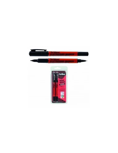 Marqueur permanent electriciens 2 en 1 réf 035995désignation 1 marqueur 2 en 1couleur orange