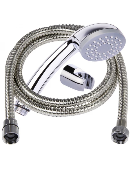 kit mural de douche one chrome avec support flexible