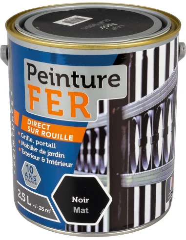 BATIR Fer mat_2_5l_noir - BATIR