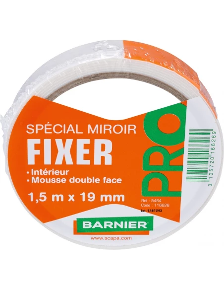 Ruban adh df mousse blc 1,5m