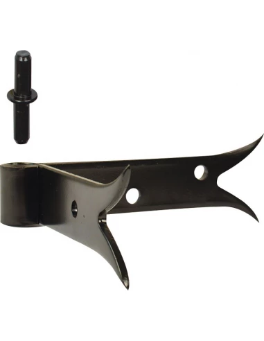 Gond d'angle reversible diamêtre 14mm queue de carpe - TORBEL