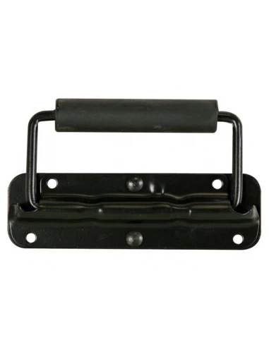 poignée pour enceintes avec ressort, noir métallique, 161 x 107mm