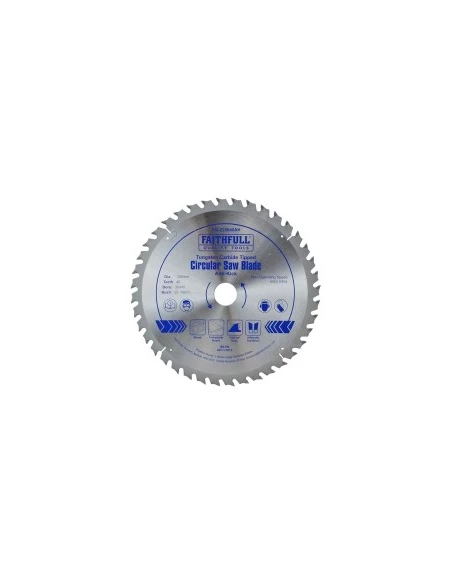 lame de scies circulaires bois - anti à-coups désignation 1 lamediamètre 250 mmdents 40alésage 30 mmbague 25 / 16 mm