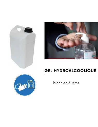 Solution hydro-alcoolique 2 en 1 Surface et Main Tech H60 - bidon 5 Litres