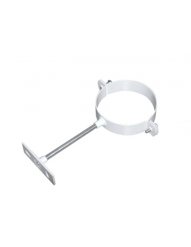 Collier galva Ø80/125 blanc - Ubbink