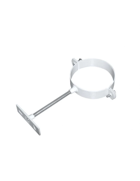 Collier galva Ø80/125 blanc - Ubbink