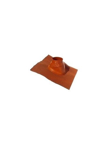 Solin 25-45° plomb naturel 80/125 ocre - Ubbink