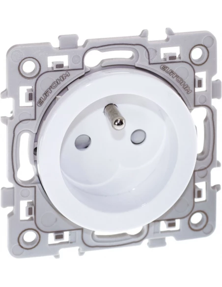 Prise De Courant 2p+t Square 1 Poste - 16a - 250v - Blanc