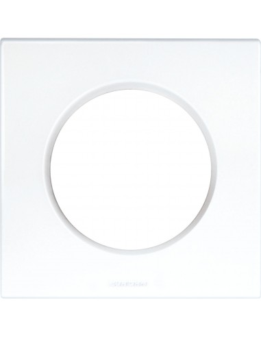 Square plaq blc 2p entr 71mm