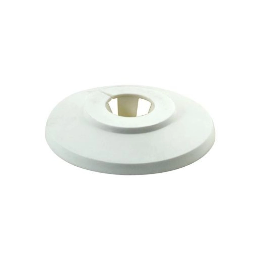 Rosace simple blanc 12mm - Bis Walraven