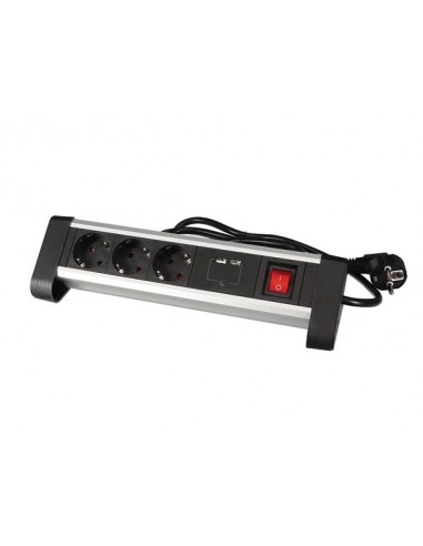 Multiprise de table - 3 prises - 2 ports usb - 2 4 a - terre allemande