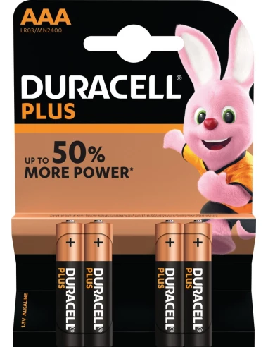 Alcaline: blister de 4 piles AAA 1,5V (LR03) - DURACELL
