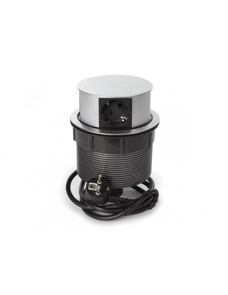 4-way pop-up desktop socket - schuko