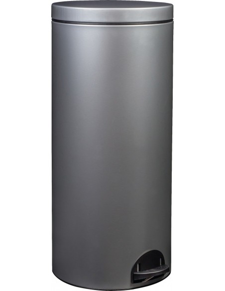 Poubelle à pédale elora 30 litres gris - ROSSIGNOL
