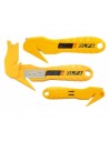 Etui de 10 lames réversibles 17,5 mm pour cutter spécial emballage