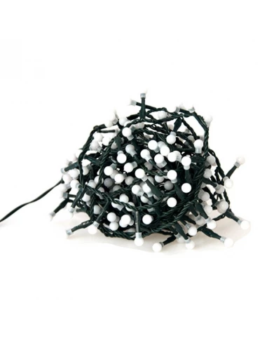 guirlande 80 leds cerises blanc chaud / blanc froi