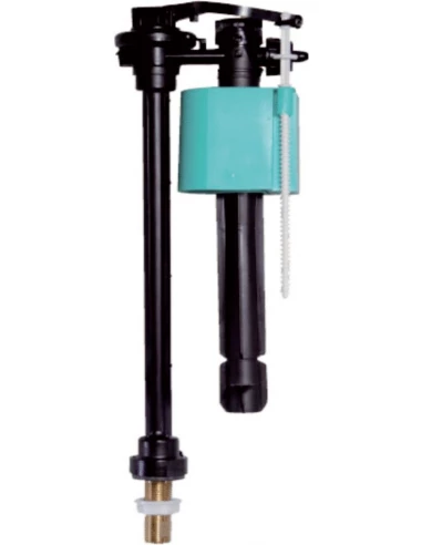 Ensemble soupape à tirette plastique et Robinet flotteur alimentation verticale Porcher