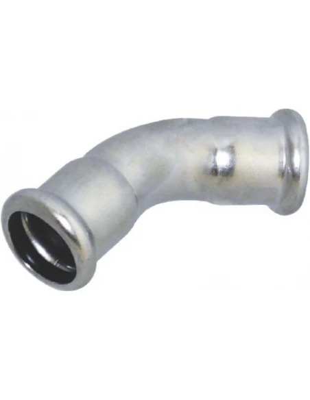coude 45° ff 54 inox a sertir