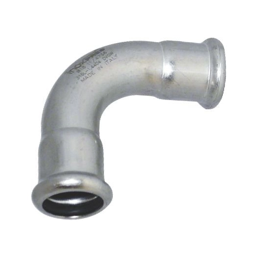 coude 90° ff 35 inox a sertir