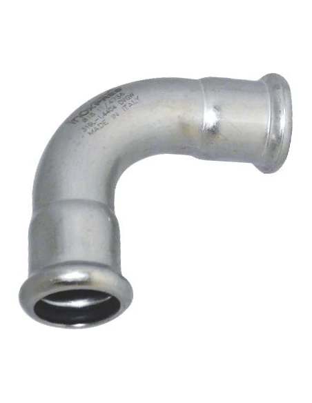 coude 90° ff 54 inox a sertir