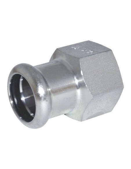 Adaptateur Inox 35mm F1 Raccord à sertir Inox pour tube 35mm, F1 - Raccorderie Metalliche