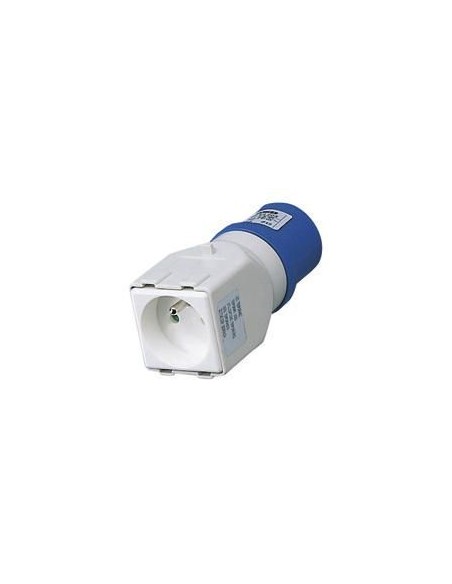 Adapt ic 2p+t 16a 230v 2x2p+