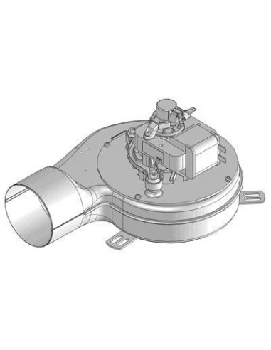 Moteur + volute MCZ pour extracteur fumees