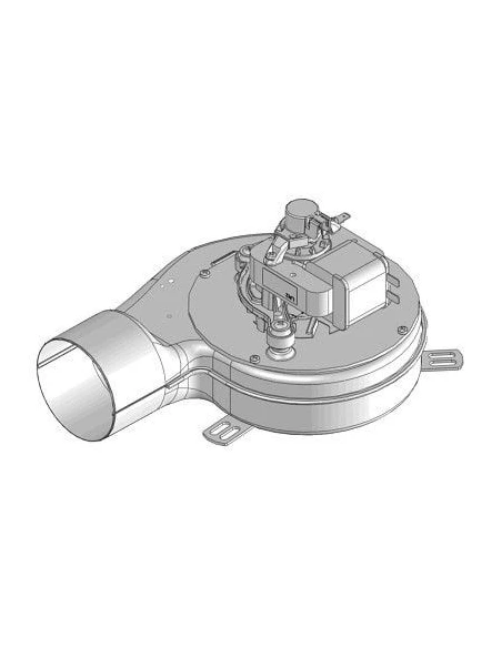 Moteur + volute MCZ pour extracteur fumees