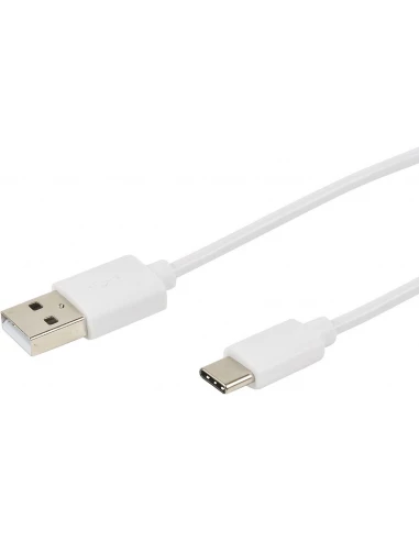 722444 - CORDON USB 2.0 - A M / C M - 3A - blanc - 2m - ERARD