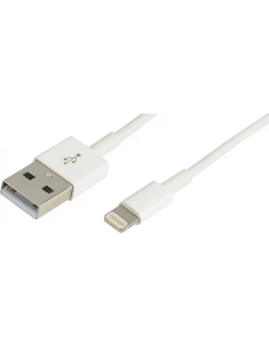 728336 - CORDON APPLE iPhone 5/6 - Lightning M / USB A M - blanc - 2m - ERARD