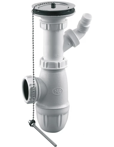 Equipement complet pour evier gres 1 cuve sans trop plein diamètre 60 - VALENTIN