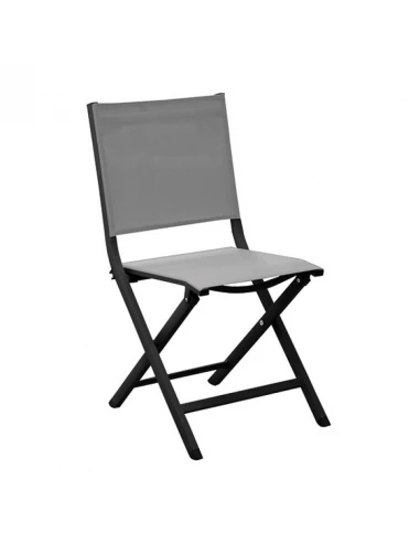 chaise pliante thema graphite perle