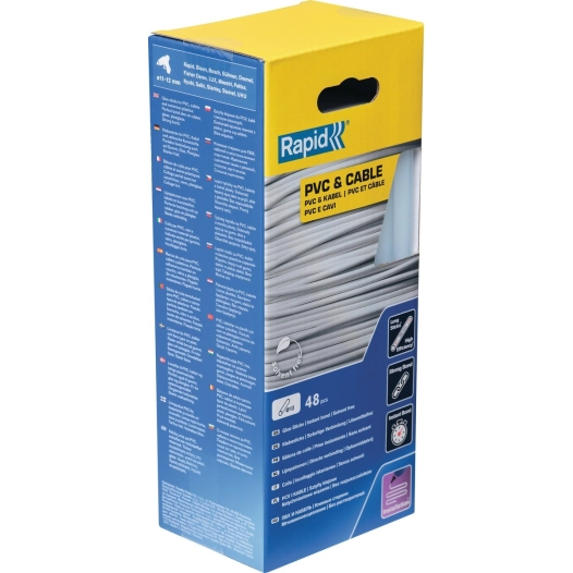 Colle PVC & Câbles - 190mm x 48 sticks (env. 880g) - Boite