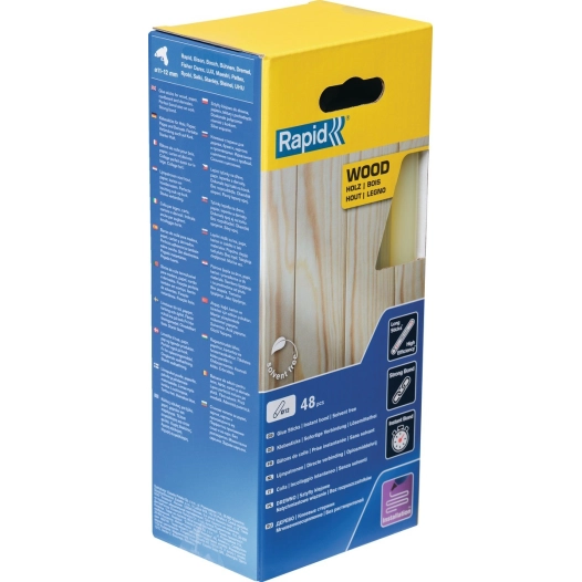 Colle Bois & Dérivés - 190mm x 48 sticks (env. 880g) - Boite