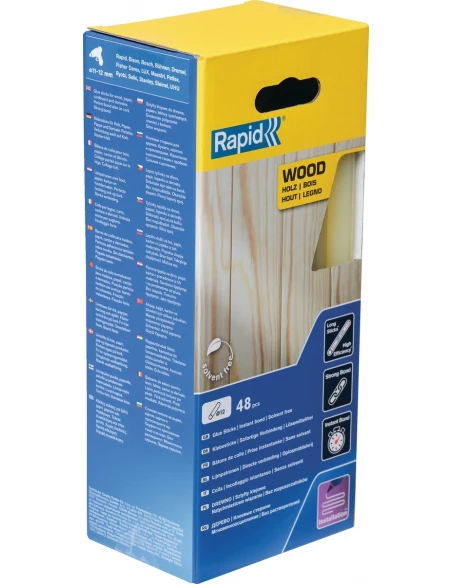 Colle Bois & Dérivés - 190mm x 48 sticks (env. 880g) - Boite