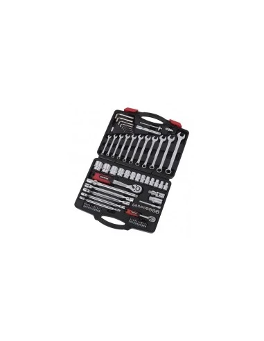 douilles et embouts 1/2' et 1/4'' - coffret 77 pieces caractéristiques coffret 77 pièces