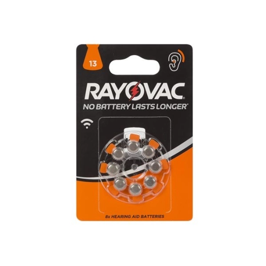 Pile bouton zinc air rayovac 1 45v-290mah 4606 745 418 (8pcs/bl)