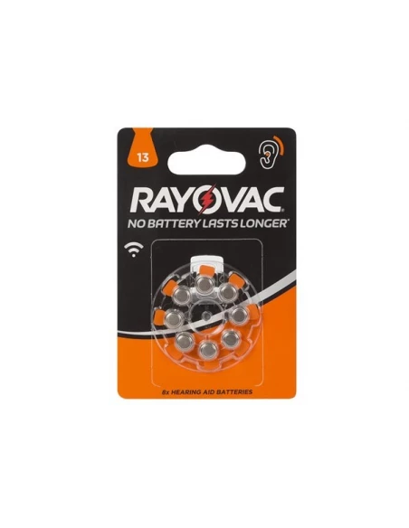 Pile bouton zinc air rayovac 1 45v-290mah 4606 745 418 (8pcs/bl)