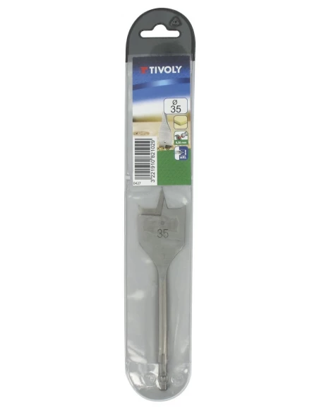 meche bois plate queue hexa 12