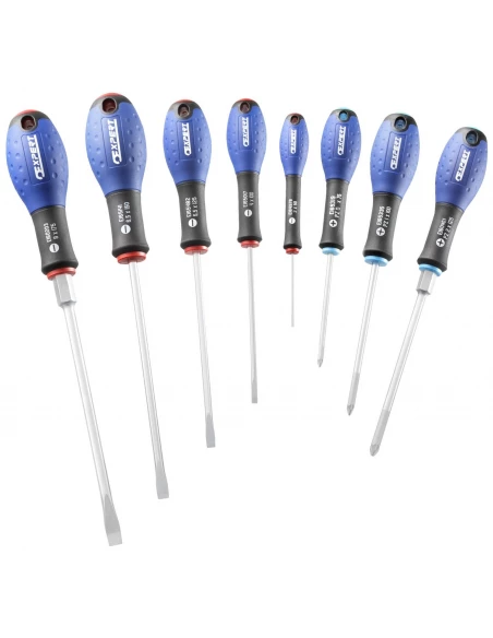 Tournevis fente/PZ jeu de 8 - Expert by facom