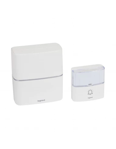 Kit Carillon Et Sonnette Sans Fil Simple Alimentation Par Piles Sérénité Aluminium - Legrand