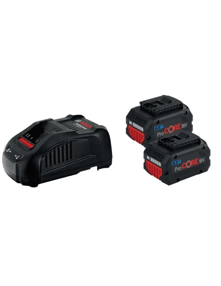 Pack 2 Batteries Procore 18v 4.0ah + Chargeur Gal 18v-40 - 1600a01ba3 - Bosch
