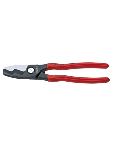 Ciseaux Coupe-Câble À Double Bord De Coupe Revêtus En Plastique Bruni 200 Mm Ø 20 Mm / 70 Mm² 9511200 Knipex