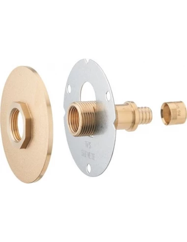 Platine de raccordement r'fix extérieur confort brut à glissement 12mm - femelle 1/2