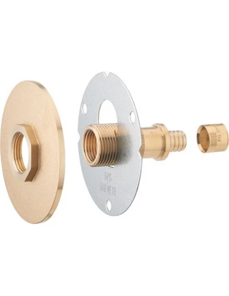 Platine de raccordement r'fix extérieur confort brut à glissement 12mm - femelle 1/2