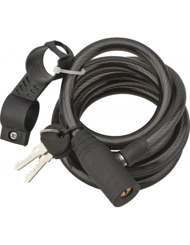 Cable antivol Vélo 12mm x 8 mêtres à clès - THIRARD